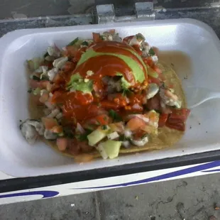 Player Shrimp Tostada