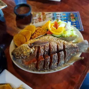 Fried whole fish
