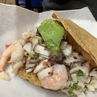 Seafood Tostadas