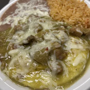 Huevos con chile verde