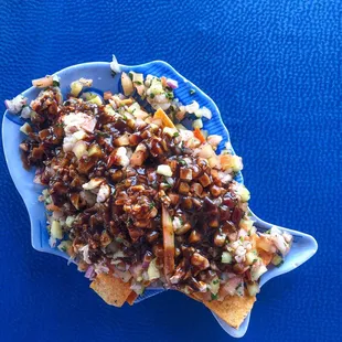 Tostipower. Shrimp Ceviche With fritos