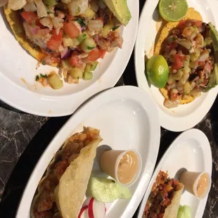 Tostada Mixta x2, Shrimp Gobernador, and Marlin. AMAZING.