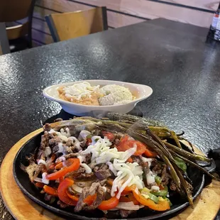 Fajitas de carne asada