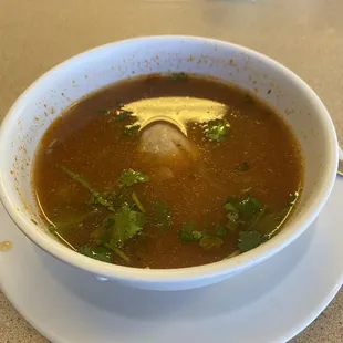 Sopa que vino con la parrillada. Delicioso!