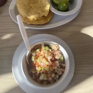 Shrimp Ceviche Tostada