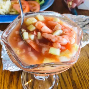 Shrimp Juice / Camarones Jugo Tostada Special  / Tostada Especial