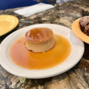 The flan is sublime.