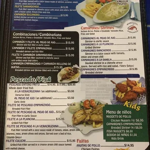 2nd page of menu