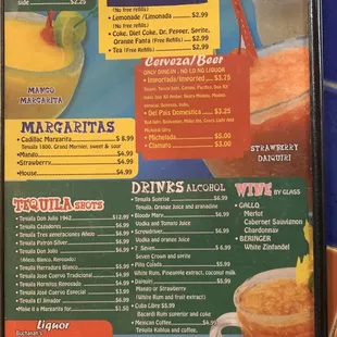 Drinks and desserts