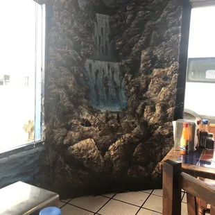 Some mural in a corner