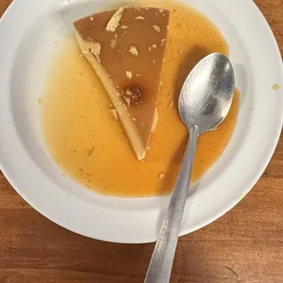 Homemade flan, delicious and yummy