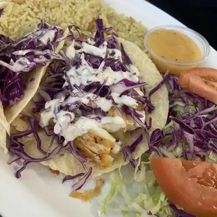 2 fish tacos - lunch special
