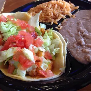 Fried Fish Tacos Plate
