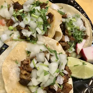 Seasoned pork tacos was on point!