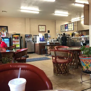 the interior of a restaurant