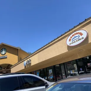 Situated near the Starbucks