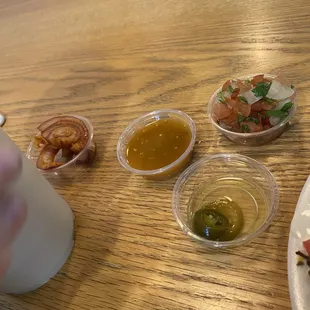 Selection from salsa bar