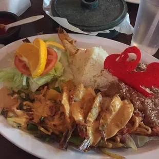 Great Shrimp dish with Bacon &amp; Pineapple ... Was excellent