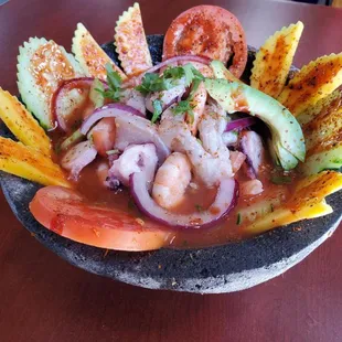 Molcajete aguachiles el Maleficio