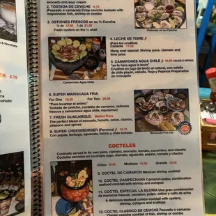 menu, sushi and sashimi