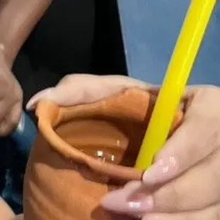 Broken alcohol beverage container