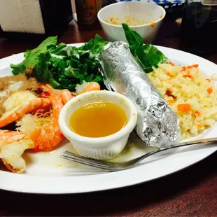 Camarones al mojo de ajo I ate some shrimp already