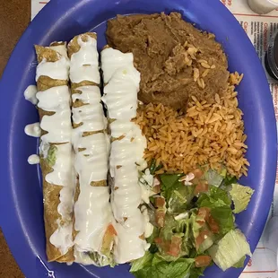 Flautas plate
