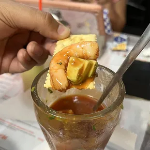 10 oz. Shrimp cocktail with JUMBO shrimp!