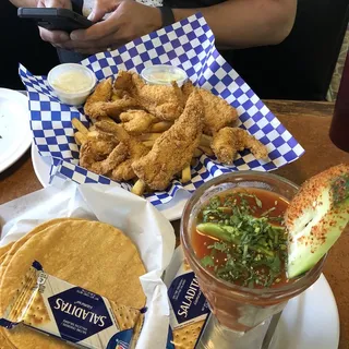 3 Fish, 5 Shrimp & Fries