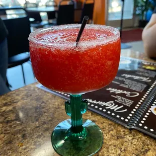 The strawberry margarita.