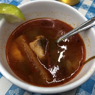 Complimentary soup to start yum!