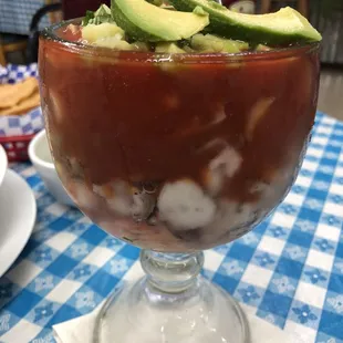 Shrimp and octopus cocktail