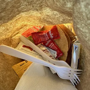 tostadas and condiments