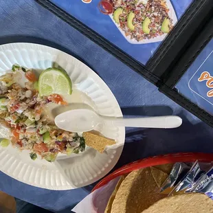 Cheviche de pescado