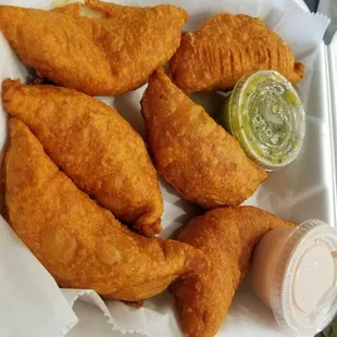 Shrimp and cheese empanadas