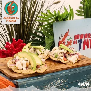 Ceviche tostadas