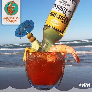 Michelada. "PATRON"
