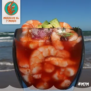 Mexican style, shrimp cocktail.