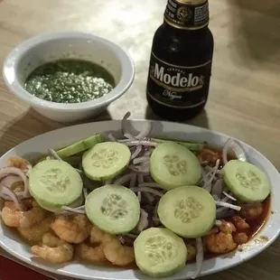 Cucarachas media y media (al mojo de ajo/a la diabla)