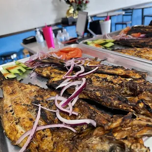 Pescado zarandeando