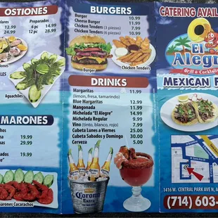 Updated Menu