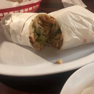 Chicken burrito