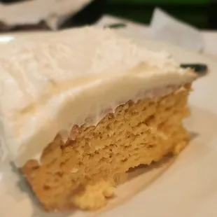 a piece of cake on a plate