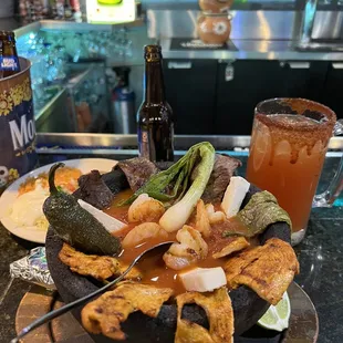 Mar Y Tierra with a Michelada!!