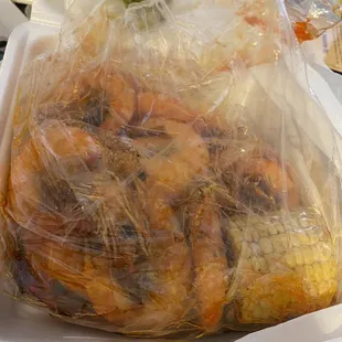Shrimp boil. It was a little too salty. But otherwise good.
