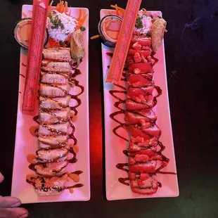 Cheeto covered rolls and sushi de tucson rolls