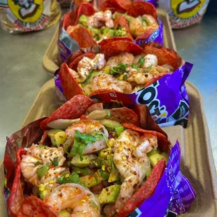 Tostitos de ceviche
