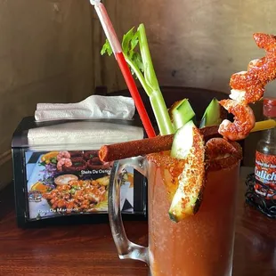 Michelada "Nice" con Camaron