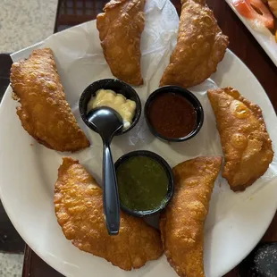 a plate of fried food