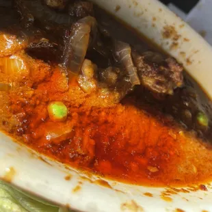 Camarones a la diabla, Smokey flavor taste like bbq which I like but I wanted that a la diabla flavor.